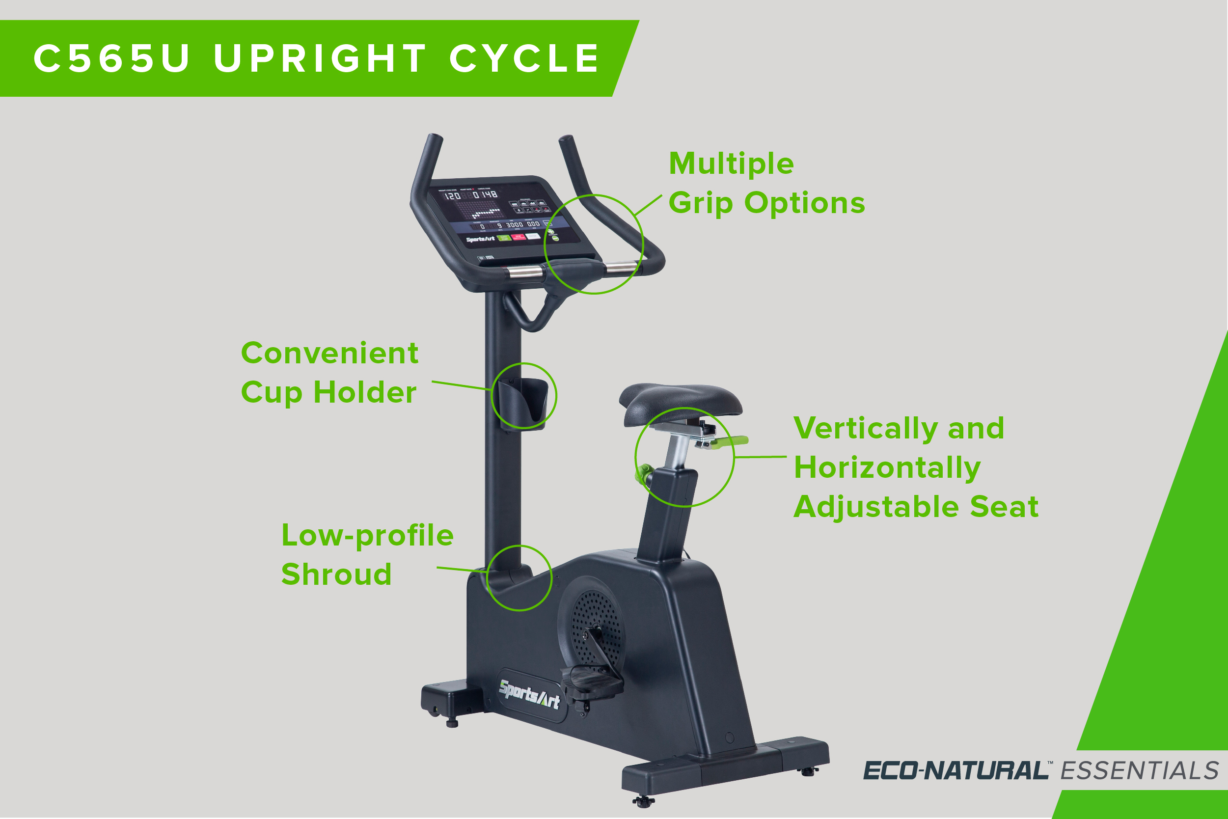 SportsArt C565U Upright Bike