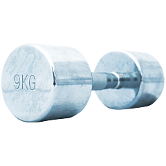 TITAN LIFE PRO Chrome Dumbbell 9 kg