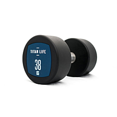 TITAN LIFE PRO Dumbbell 38kg PU BLUE