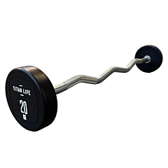 TITAN LIFE PRO Curl Barbell 20 kg