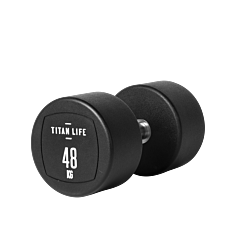 TITAN LIFE PRO Dumbbell 48 kg, Black
