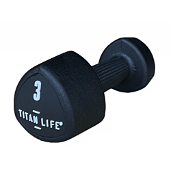 TITAN LIFE PRO Dumbbell Aerobic 3kg Rubber