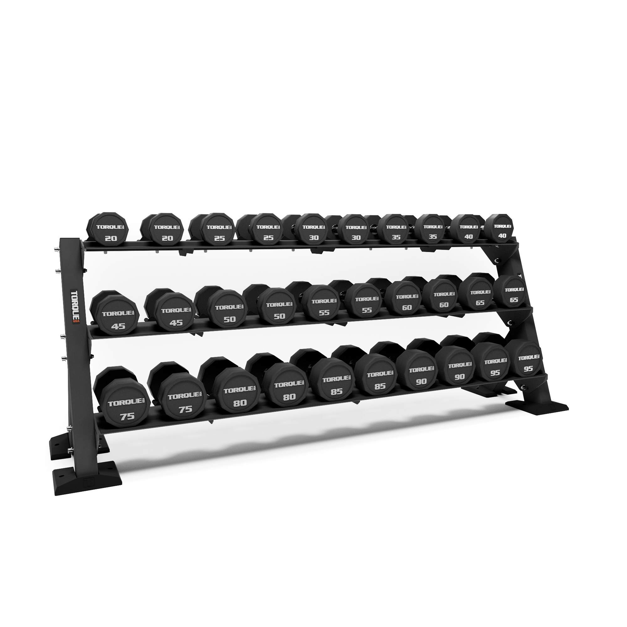 Torque Dumbell Set 10-Sided (10 pair 2.5 to 25 KG)